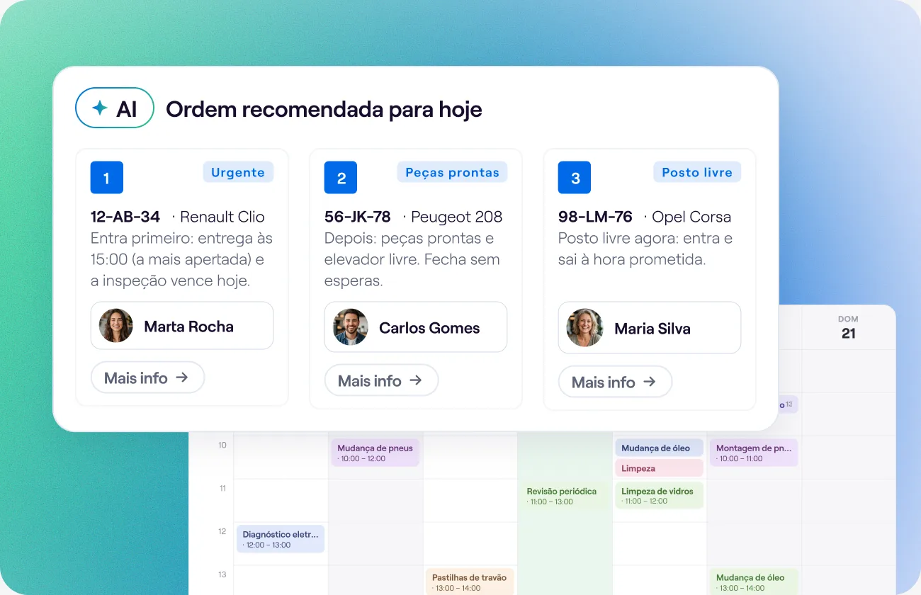 Otimize a sua agenda