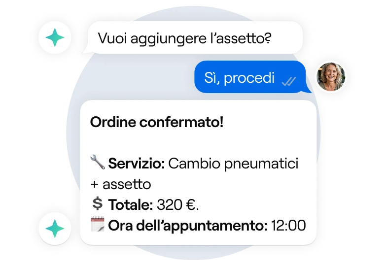 Ejemplo: Chiude la vendita