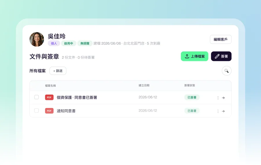 合規 · 電子簽章
